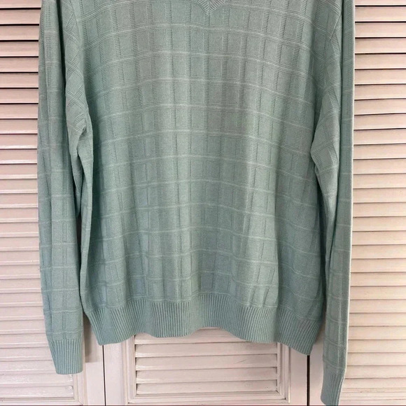 NWT Bobby Jones V-Neck Golf Sweater Light  Blue Turquoise size XXL - Picture 4 of 13